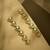 18k gold plated crystal stone studded triangular drop sleek earrings