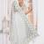 Diamond embroidered resham zari and zarkan work net classic saree in white for ceremonial