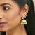 gold plated gulabi noor jhumki earrings