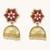 gold plated gulabi noor jhumki earrings