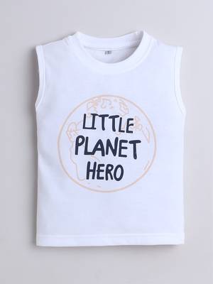 Beige alphabet printed cotton blend co-ord set 5