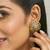 gold plated filigree statement studs