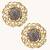 gold plated filigree statement studs