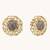 gold plated filigree statement studs