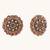 gold plated round stud earrings