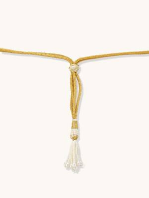 gold plated regal kudnan motifs matha patti cum necklace 3