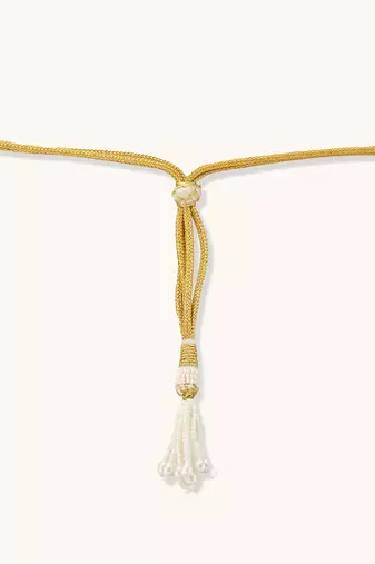 gold plated regal kudnan motifs matha patti cum necklace