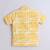 Yellow abstract printed cotton blend co-ord set
