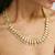 gold plated kundan & pearl studded matha patti cum necklace