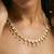 gold plated kundan studded matha patti cum necklace