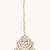 gold plated pearl drops matha patti cum necklace