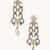 gold plated cubic zirconia studded & pearl beaded necklace set