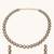 gold plated crystal stone studded necklace set