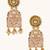 gold plated pearl beaded strings floral motifs enamel pendant necklace set