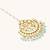 gold plated crescent maang tikka
