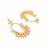 gold plated royal pearl accent kundan earrings