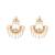 gold plated kundan chandbali pearl elegance earrings