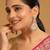 gold plated regal green kundan chandbali earrings