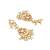 gold plated chandbali stone drop kundan earrings