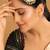 gold plated kundan & red stone studded jhumar paasa head jewellery