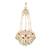 gold plated kundan & red stone studded jhumar paasa head jewellery