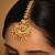 gold plated kundan studded maang tikka head jewellery