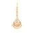 gold plated kundan studded maang tikka head jewellery