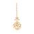 gold plated kundan studded maang tikka head jewellery