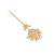 gold plated kundan studded maang tikka head jewellery
