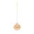 gold plated kundan drop maang tikka