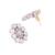 Silver blossom diamond studs