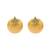 gold plated turquoise flower stud earrings