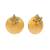 gold plated turquoise flower stud earrings