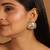 gold plated crescent glow earrings