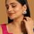 gold plated crescent glow earrings