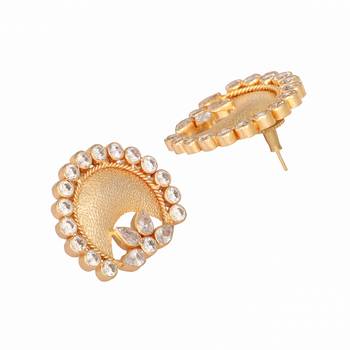 gold plated crescent glow earrings 5