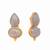 gold plated grey embrace earrings