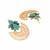 gold plated turquoise enamel studded indo western floral jali statement stud earrings