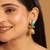 gold plated turquoise grace earrings