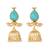 gold plated turquoise grace earrings