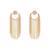 gold plated crystal studded floral stud contemporary dangler earrings