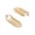 gold plated crystal studded floral stud contemporary dangler earrings