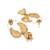 gold plated pearls studded contemporary shaped mini jhumki drop dangler earrings