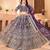 purple embroidered sequin lehenga choli 