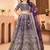 purple embroidered sequin lehenga choli 