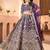 purple embroidered sequin lehenga choli 