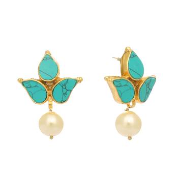 gold plated cerulean studs 4