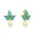 gold plated cerulean studs