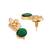 gold plated verdant bloom studs
