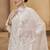 Off White Cotton Jute Work Embroidered Salwar Kameez Semi Stiched